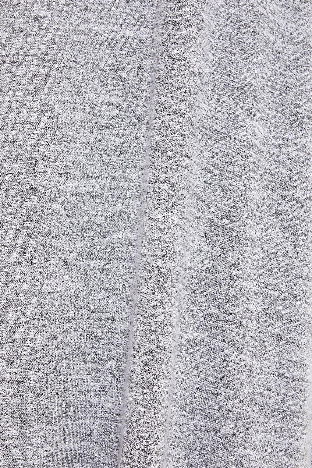 RAG & BONE Knit Racer mélange stretch-knit turtleneck mini dress