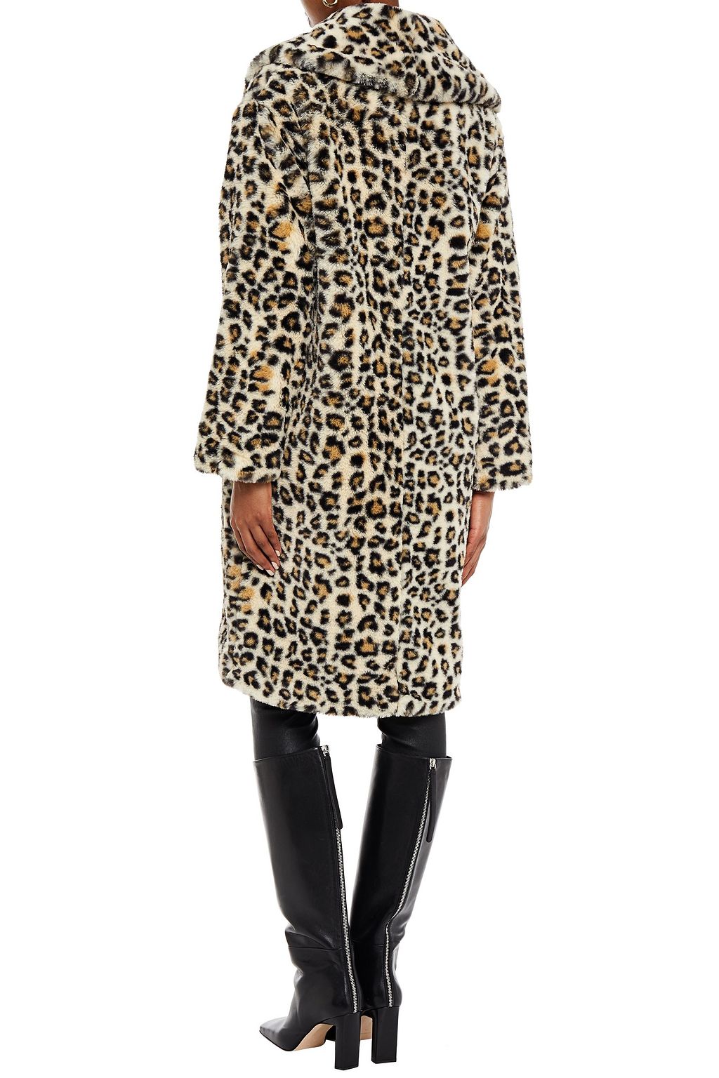 BOUTIQUE MOSCHINO Leopard-print faux fur coat