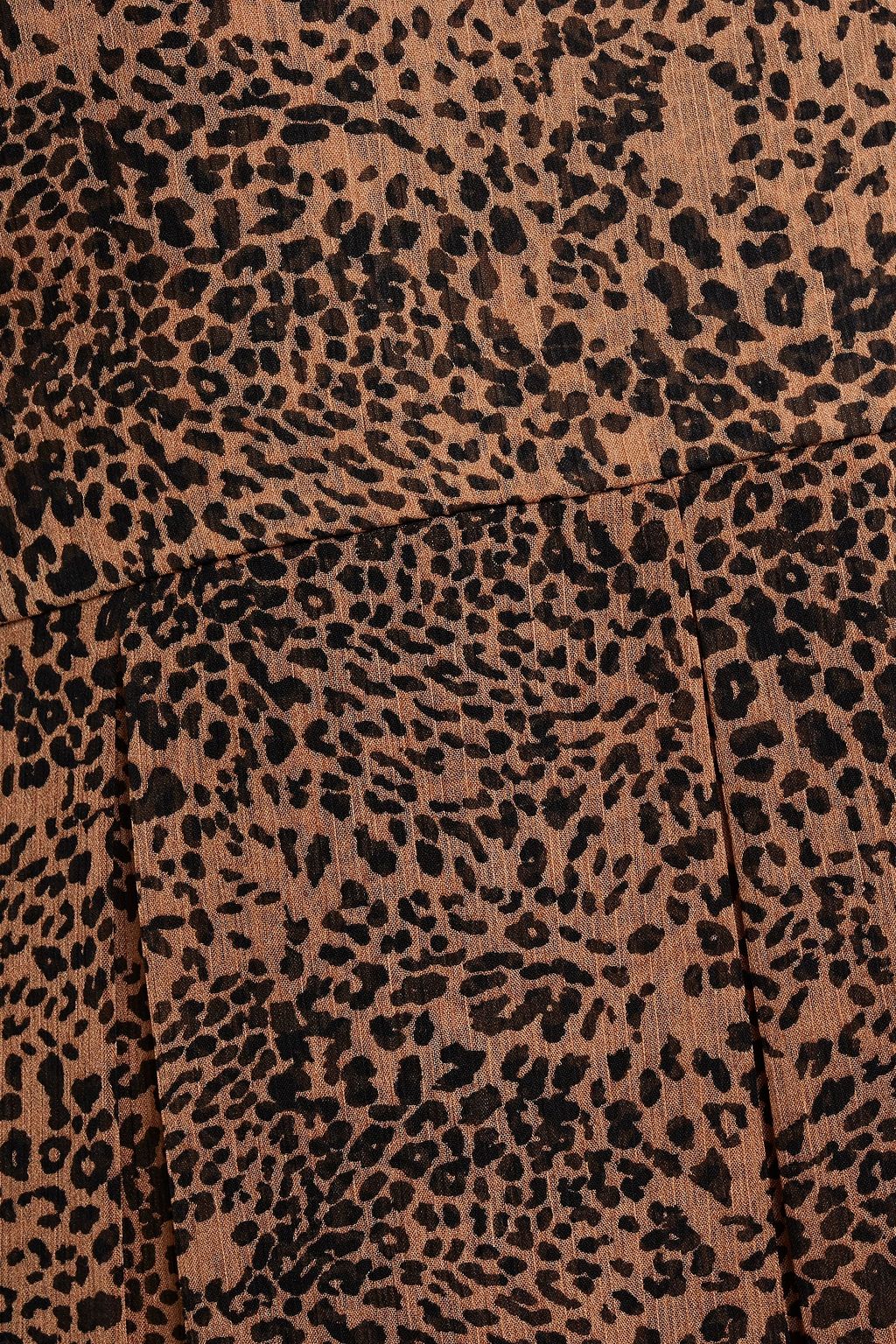MIKAEL AGHAL Ruffle-trimmed leopard-print crepon maxi dress