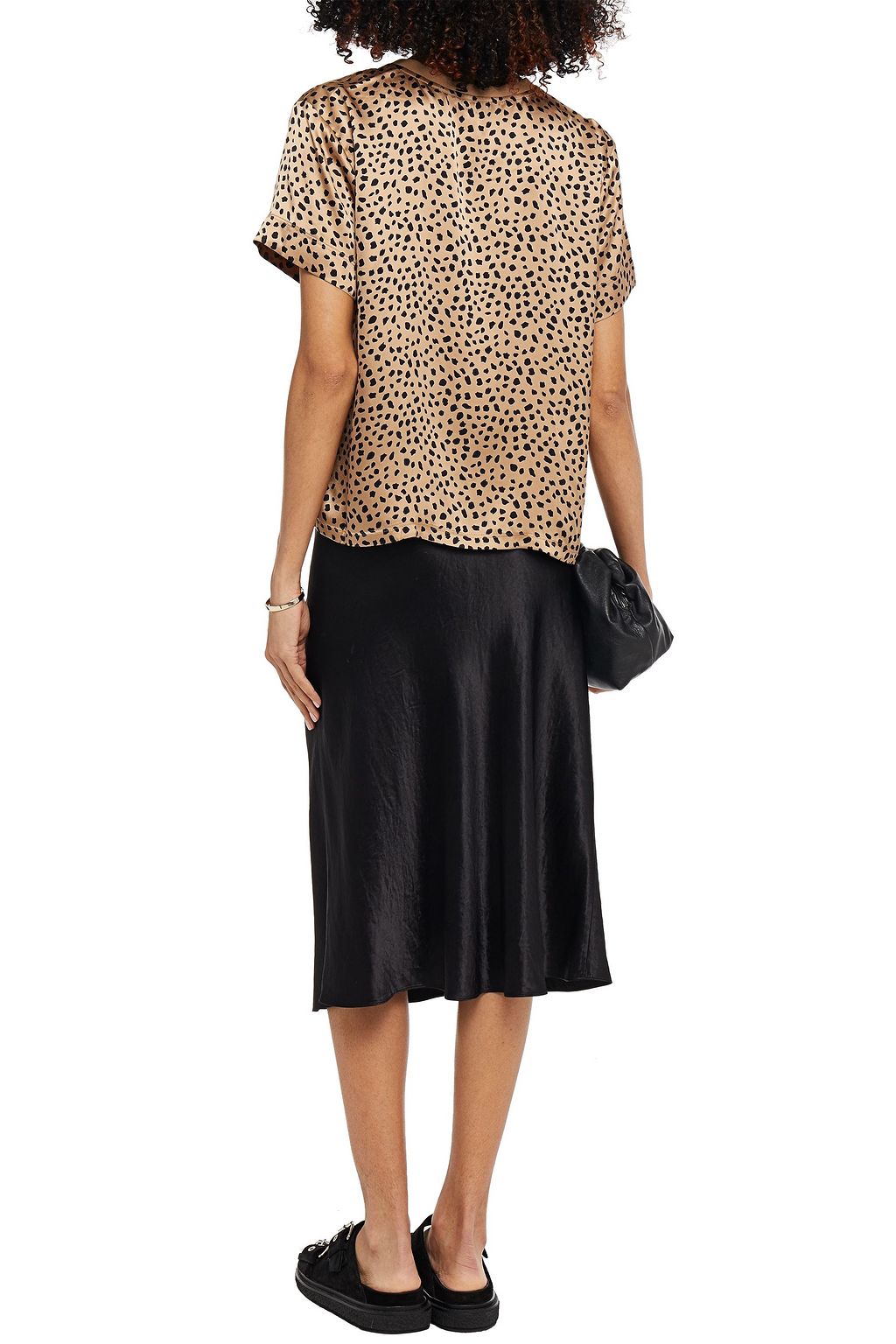 ATM ANTHONY THOMAS MELILLO Leopard-print silk-satin top
