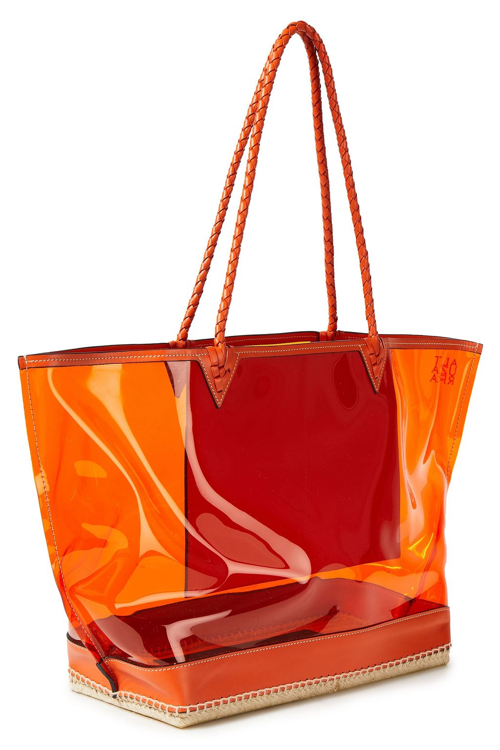 ALTUZARRA Espadrille leather-trimmed printed PVC tote