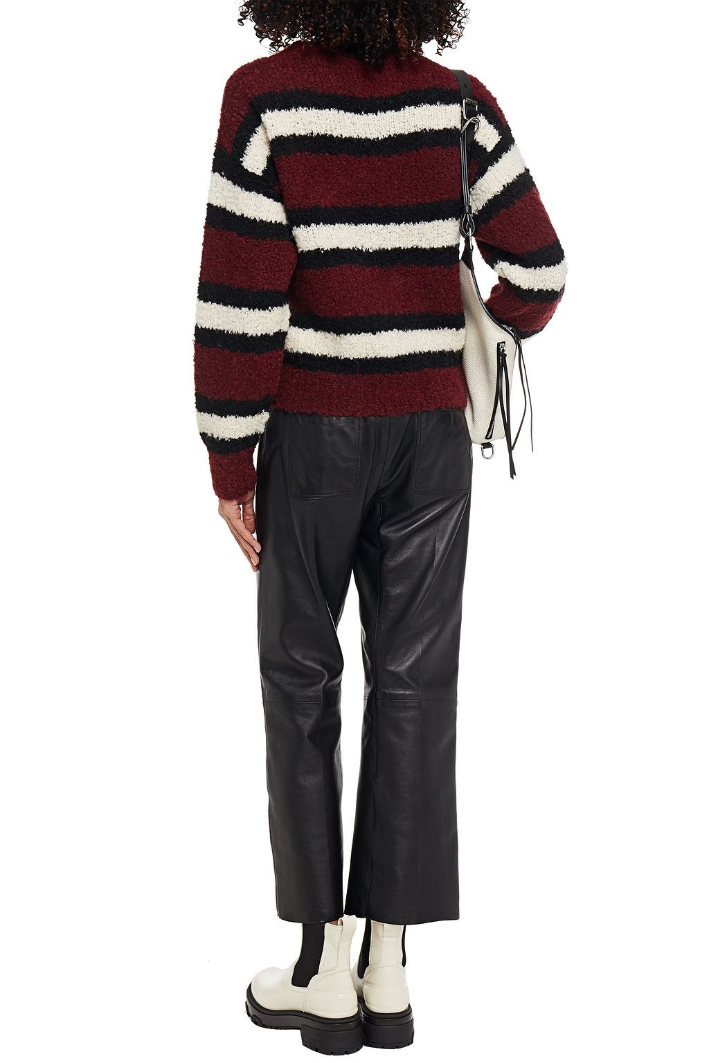 RAG & BONE Robyn striped bouclé-knit sweater | THE OUTNET