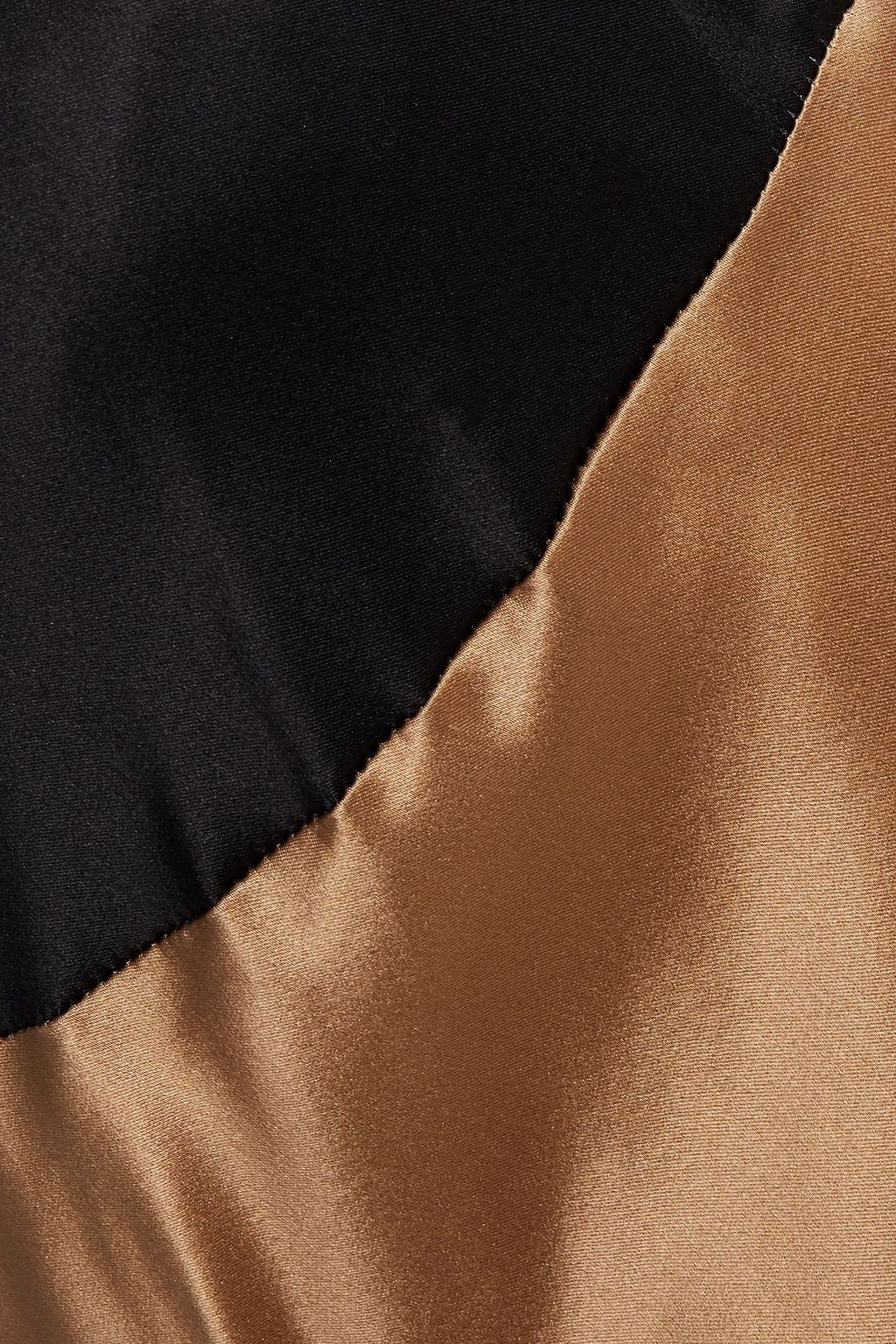 ATM ANTHONY THOMAS MELILLO Two-tone silk-charmeuse midi slip dress