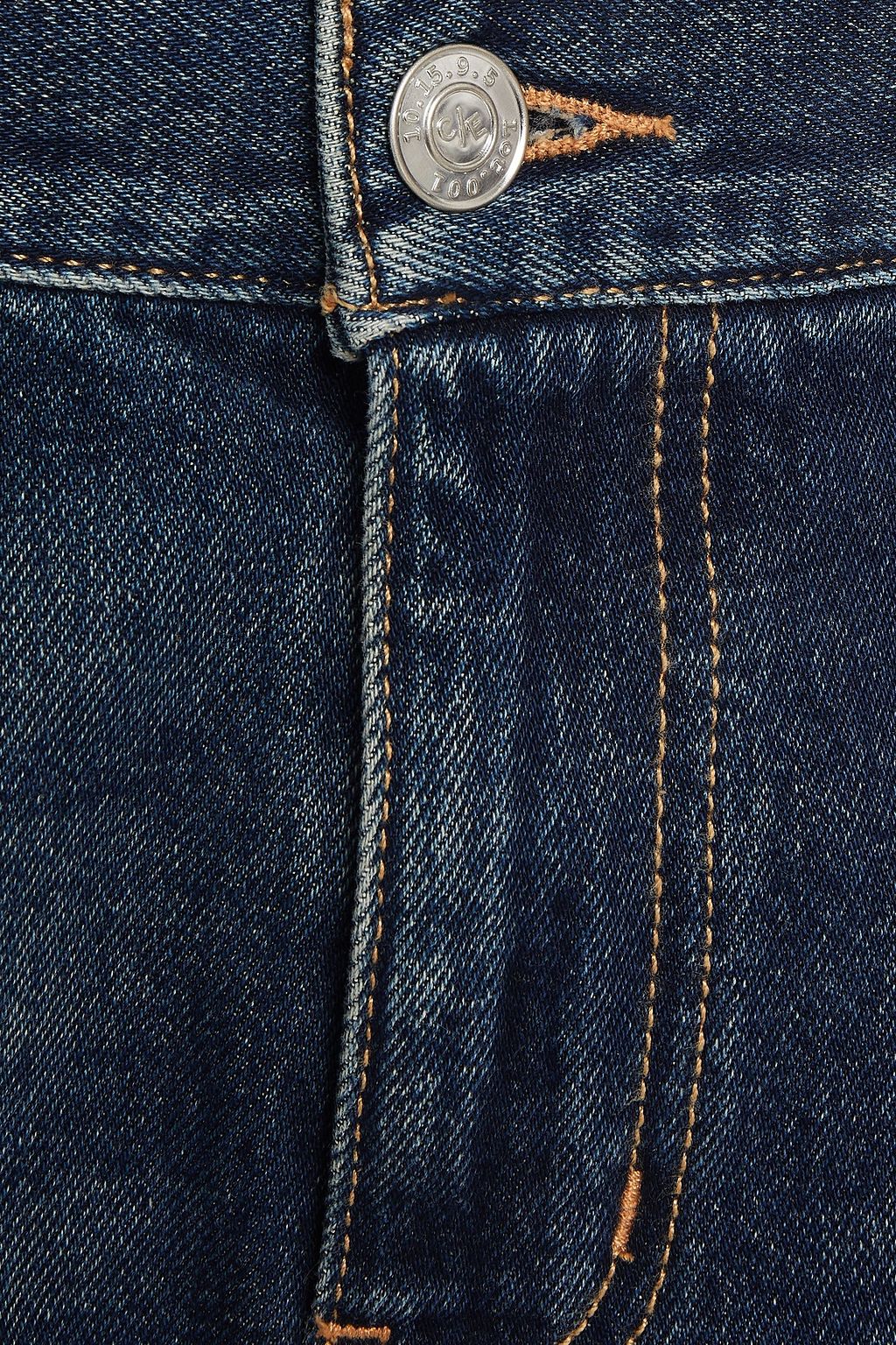 CURRENT/ELLIOTT Confidant cropped high-rise tapered jeans
