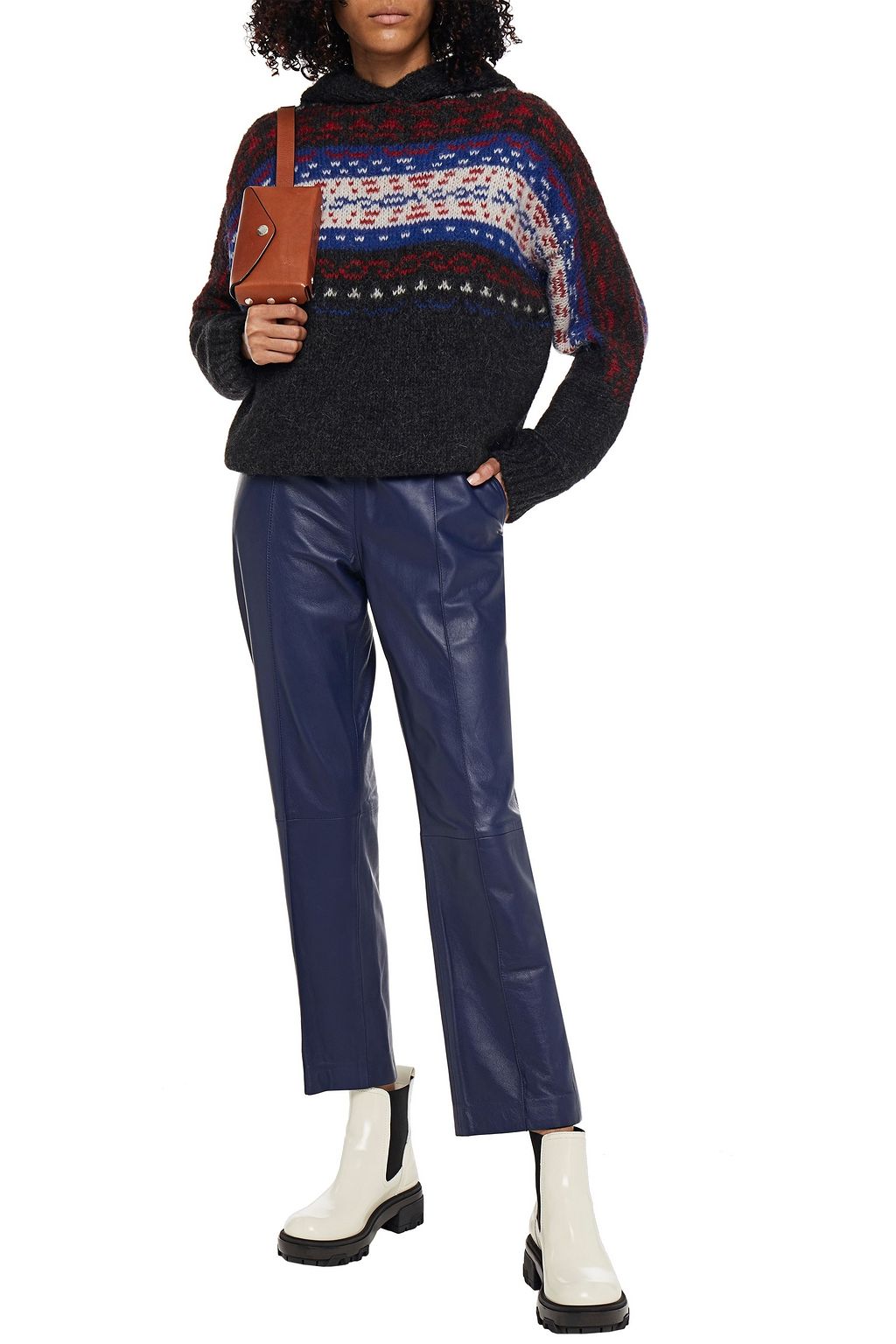 RAG & BONE Finlay jacquard-knit alpaca-blend hoodie