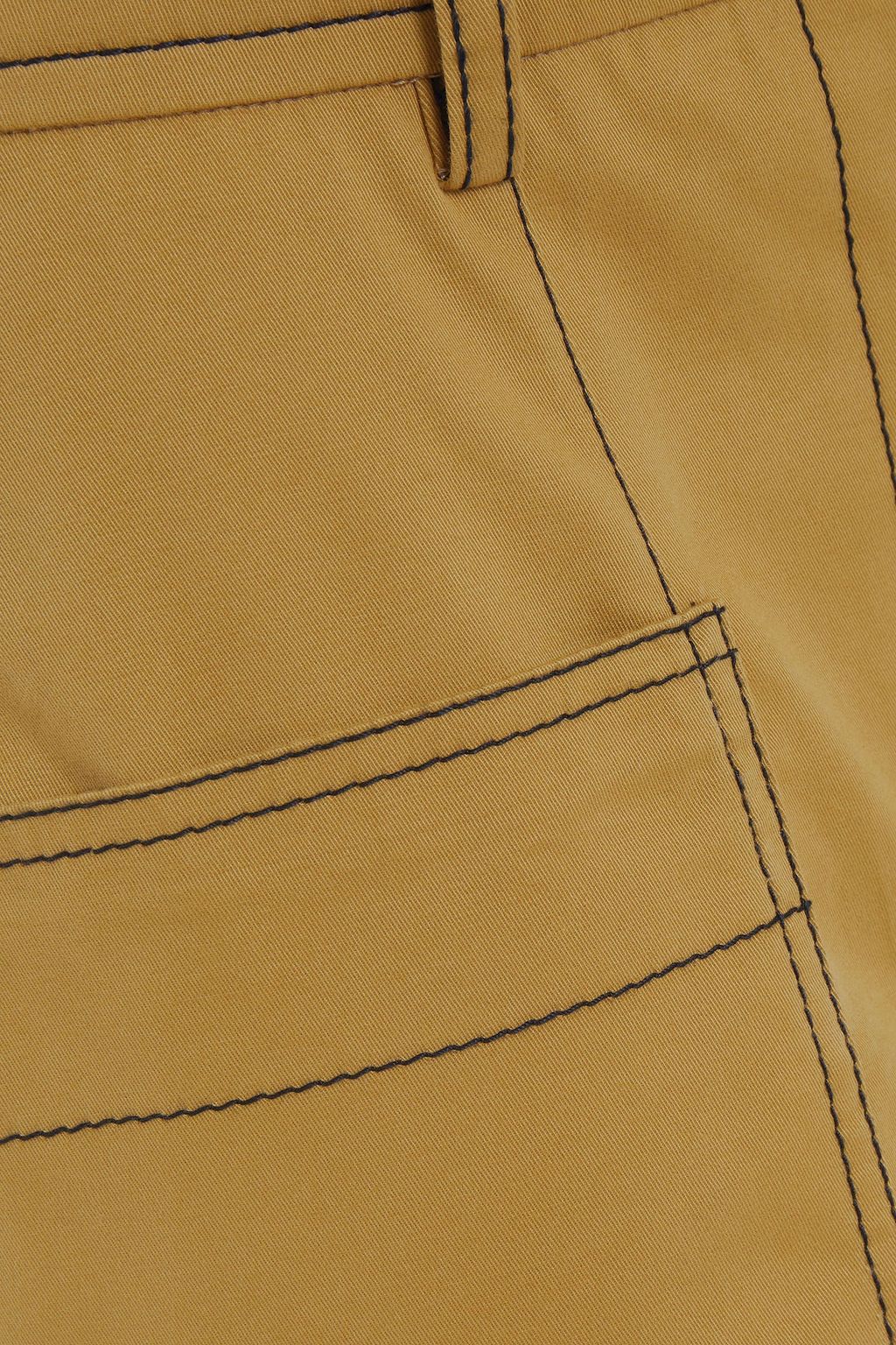 ALBERTA FERRETTI Cotton-blend twill wide-leg pants
