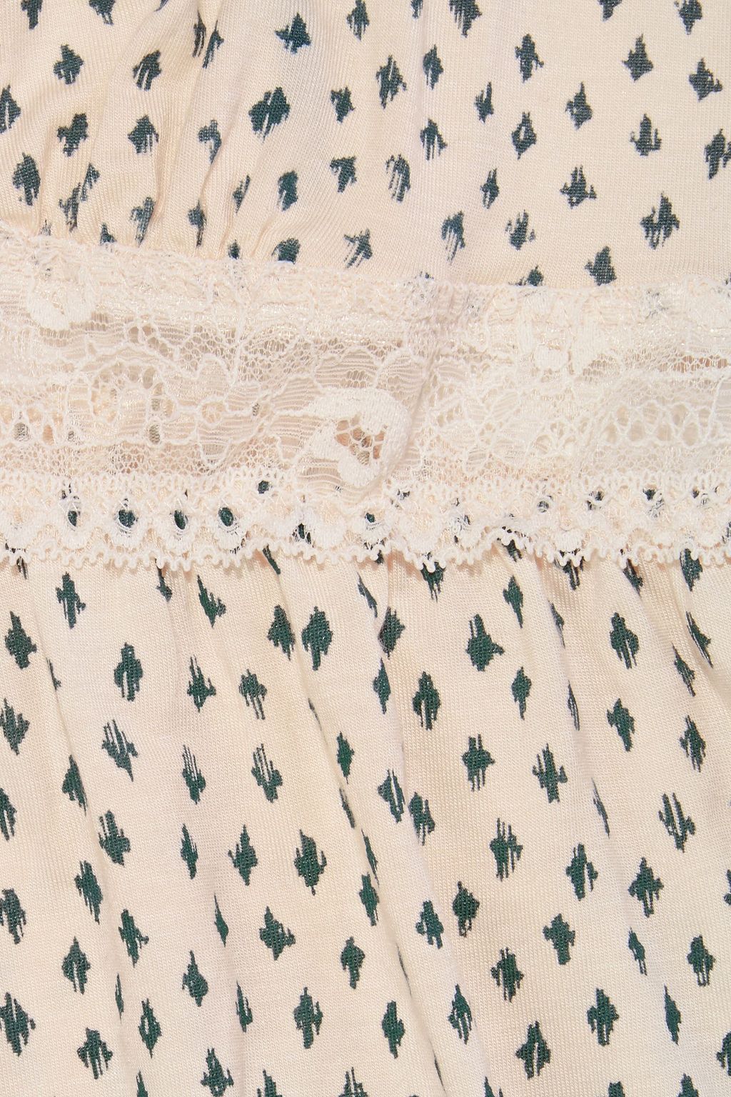 EBERJEY Sketchy Spots lace-trimmed printed stretch-modal jersey camisole