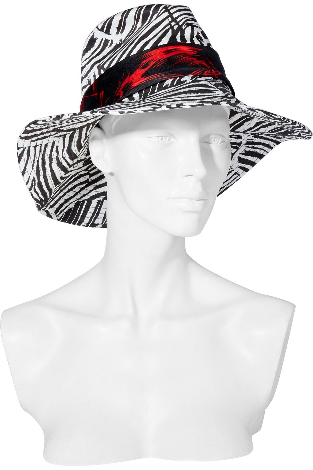 MISSONI Silk-trimmed zebra-print cotton bucket hat