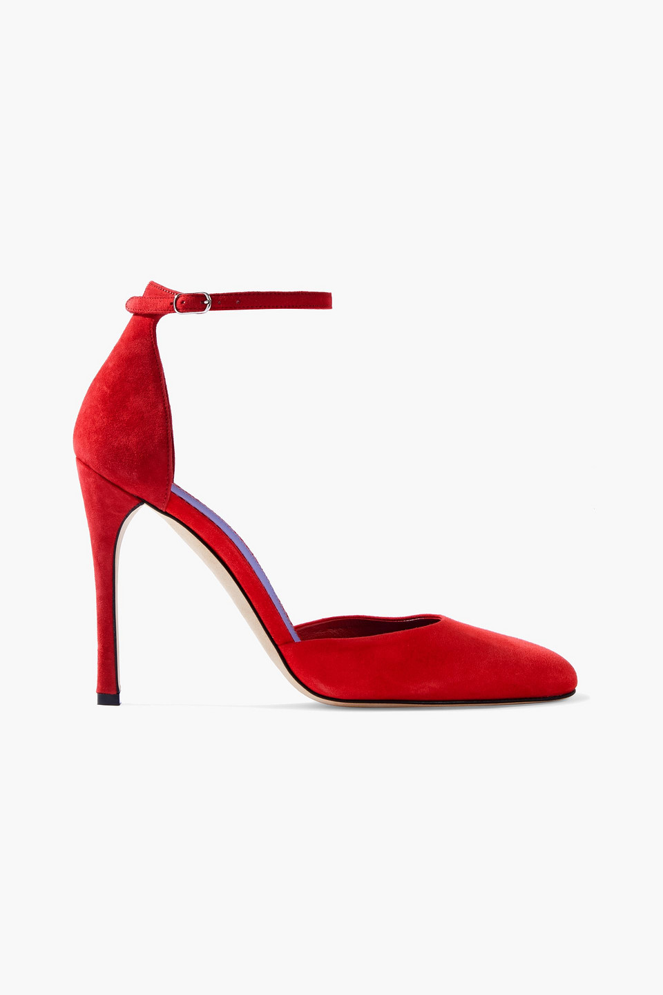 victoria beckham - catherine suede pumps - red - eu 41