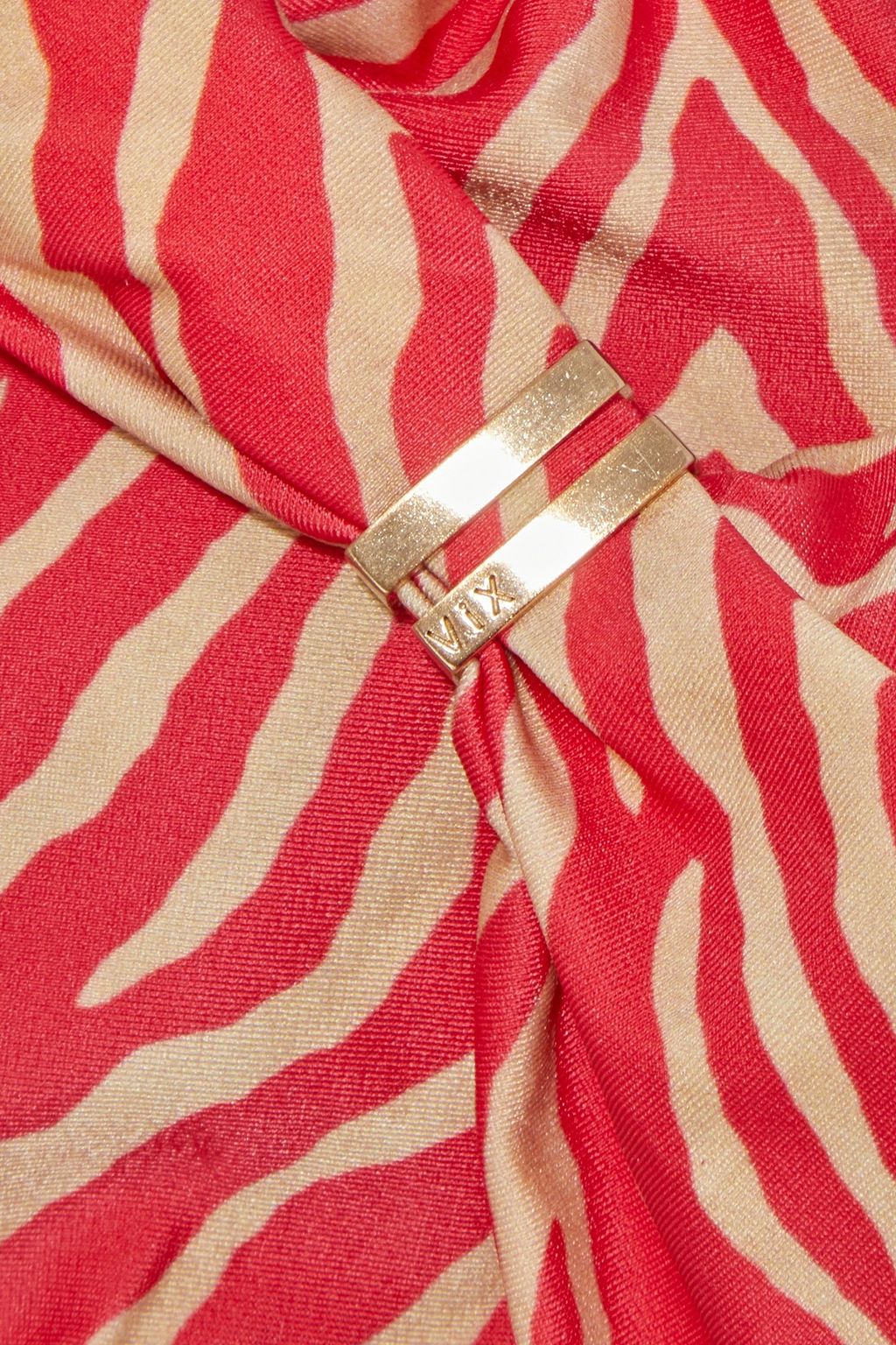 VIX PAULA HERMANNY Fiorella Bia embellished zebra-print triangle bikini top