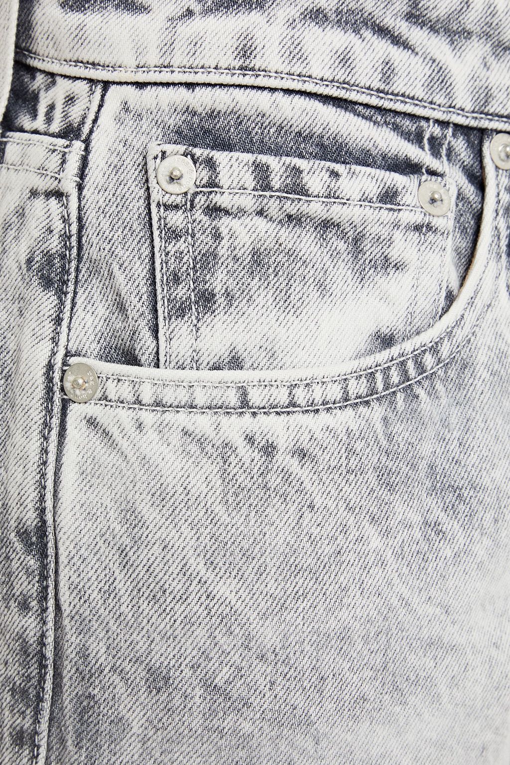 RAG & BONE Maya acid-wash high-rise straight-leg jeans