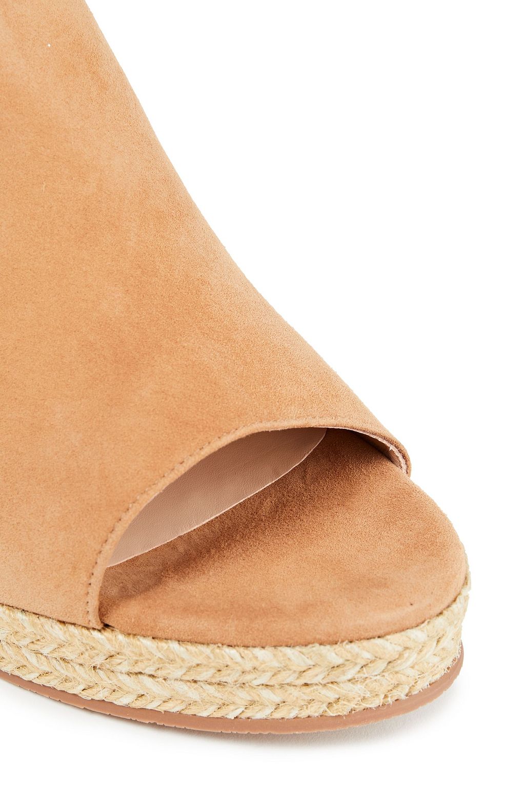 STUART WEITZMAN Marabella suede espadrille wedge mules