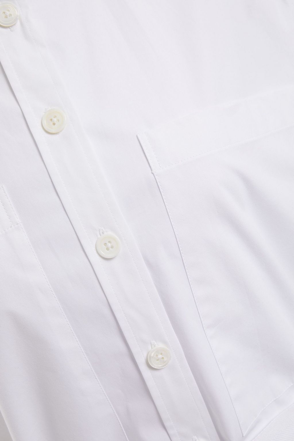 JOSEPH Isaac belted cotton-poplin midi shirt dress