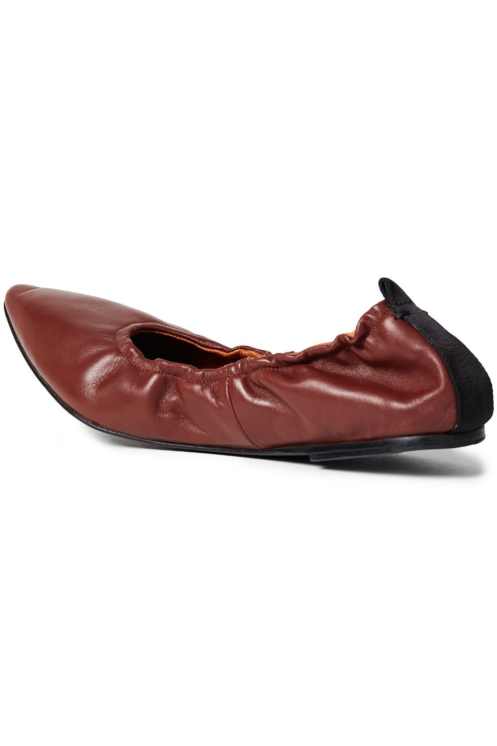 JOSEPH Leather point-toe flats