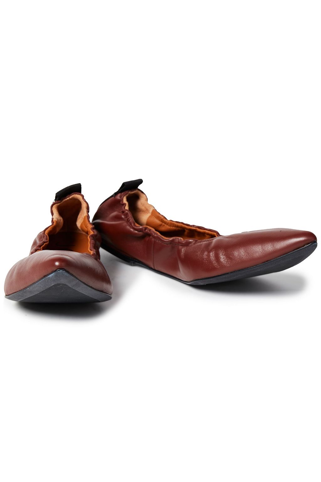 JOSEPH Leather point-toe flats
