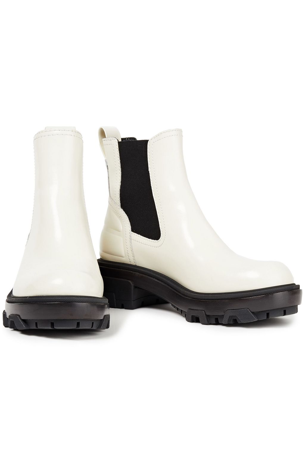 RAG & BONE Shaye embossed glossed-leather Chelsea boots