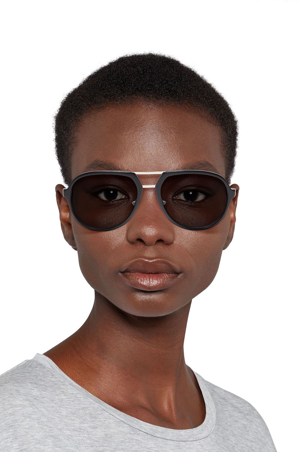 JOSEPH Duke aviator-style marbled acetate sunglasses