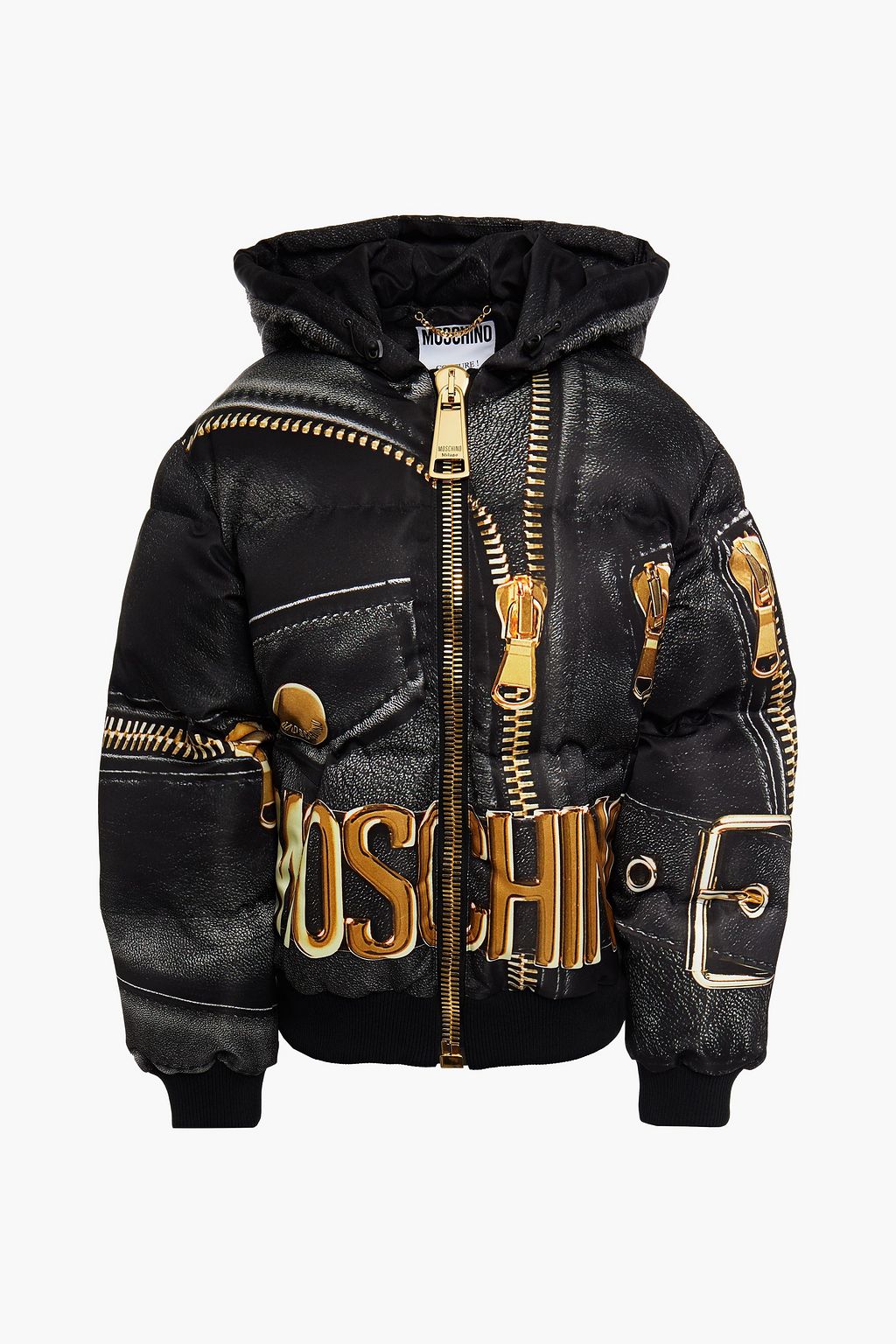 Quilted hooded bomber jacket Clearance