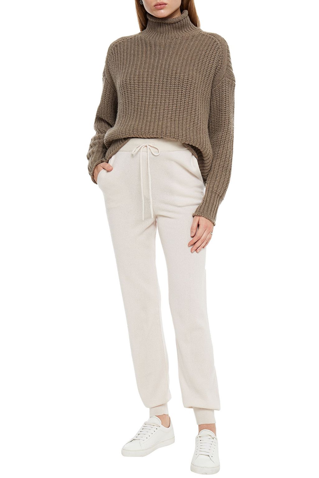 LOULOU STUDIO Maddalena cashmere track pants