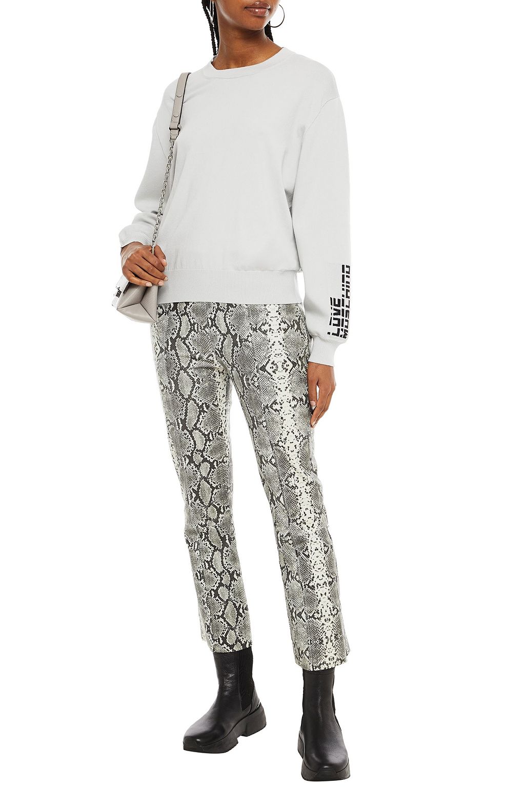 LOVE MOSCHINO Jacquard-knit sweater