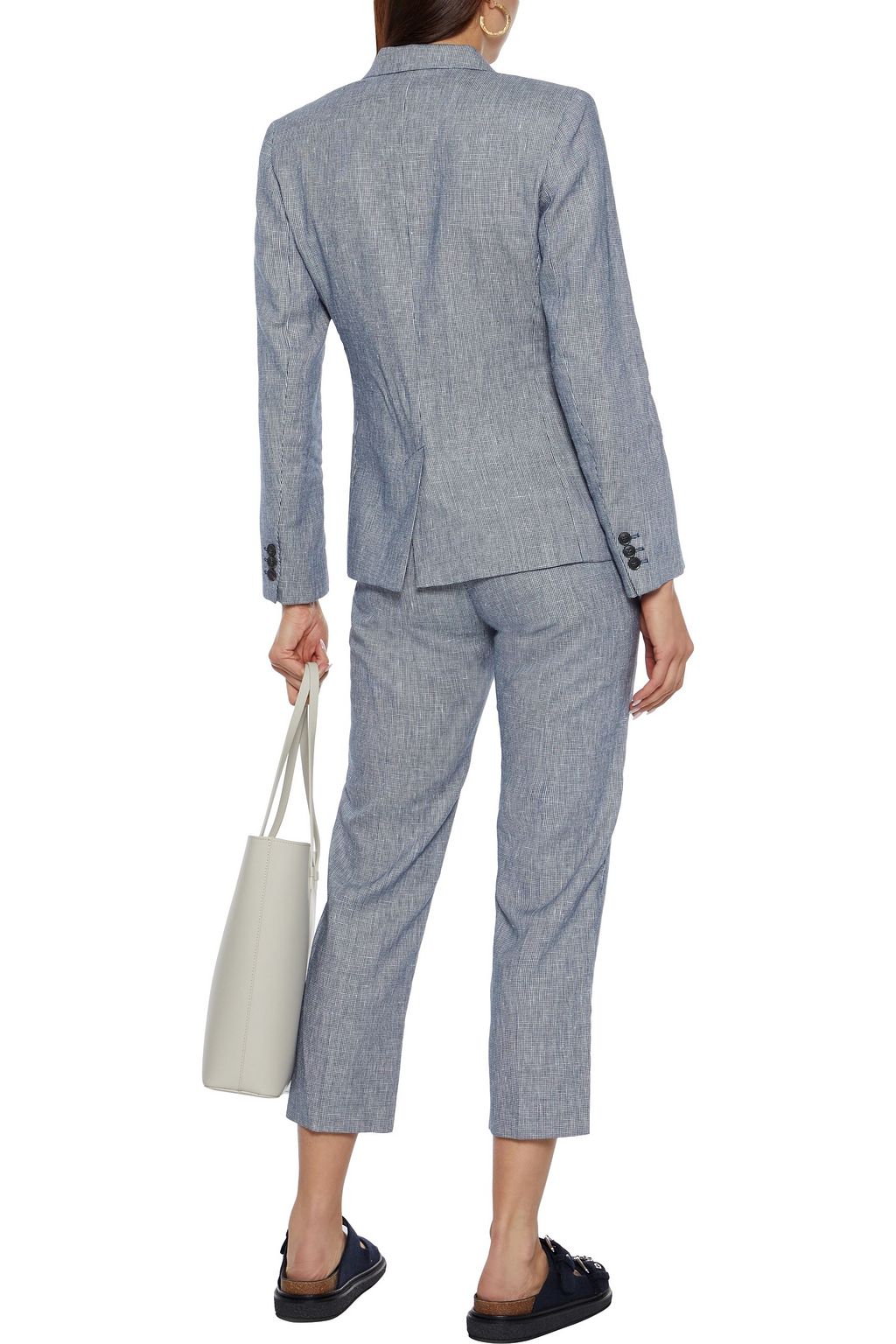 WEEKEND MAX MARA Cobra linen and cotton-blend blazer