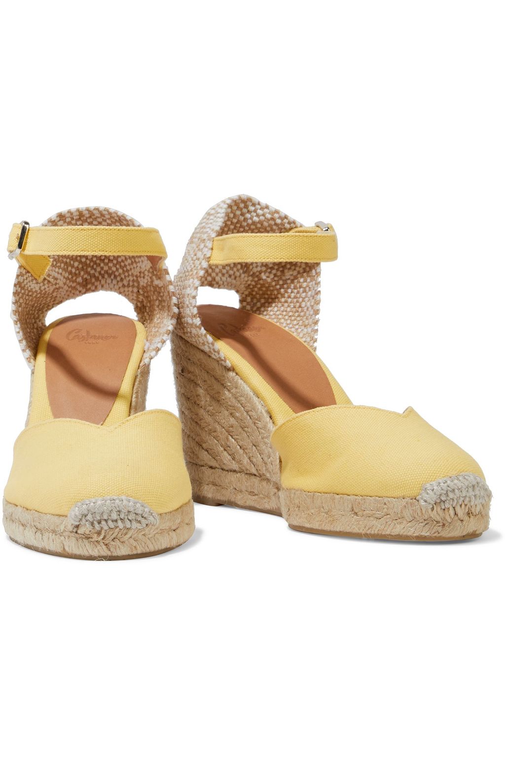 CASTAÑER Chiarita 80 canvas wedge espadrilles