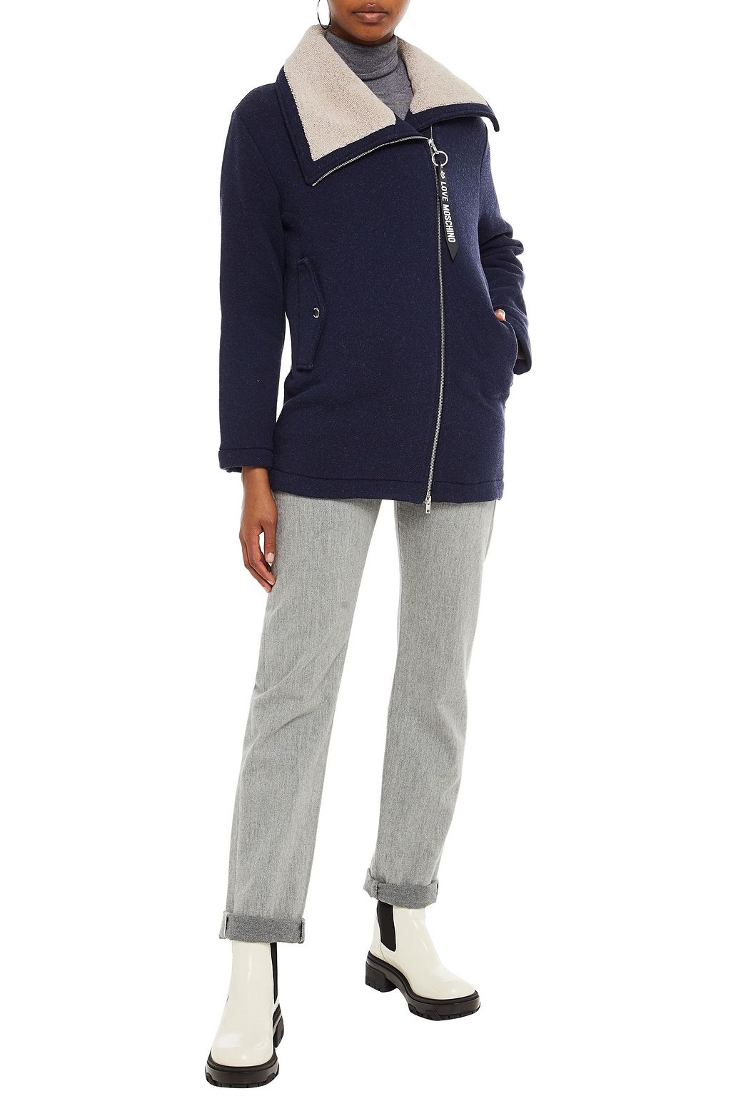 LOVE MOSCHINO French terry jacket
