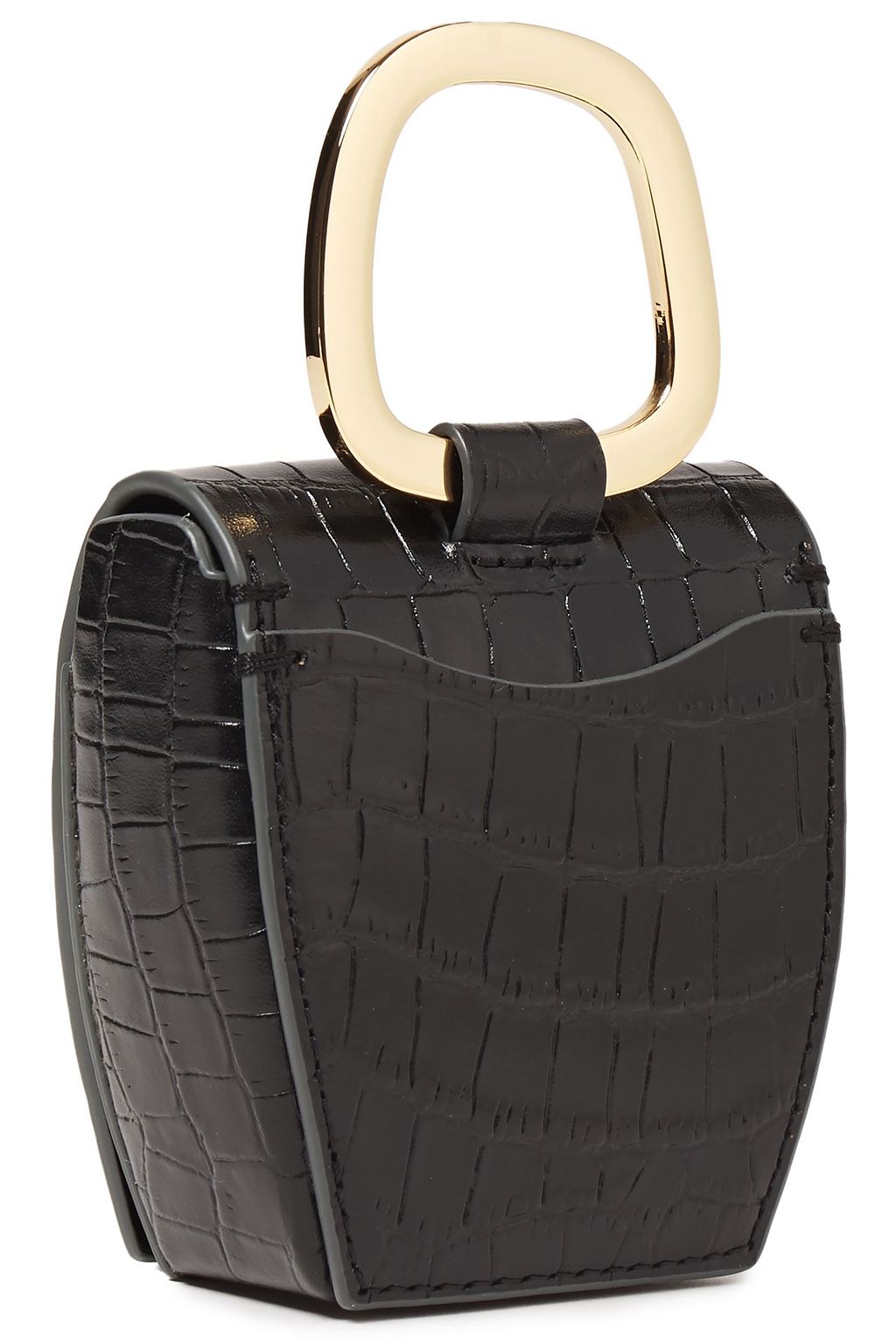 DANSE LENTE Croc-effect leather shoulder bag