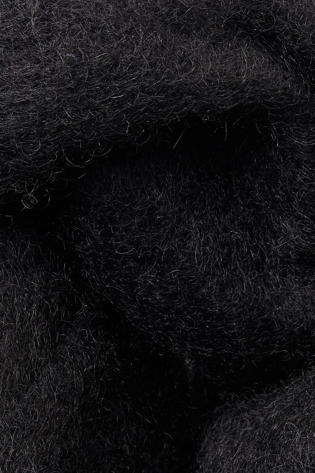 RODEBJER Fringed brushed mohair-blend scarf