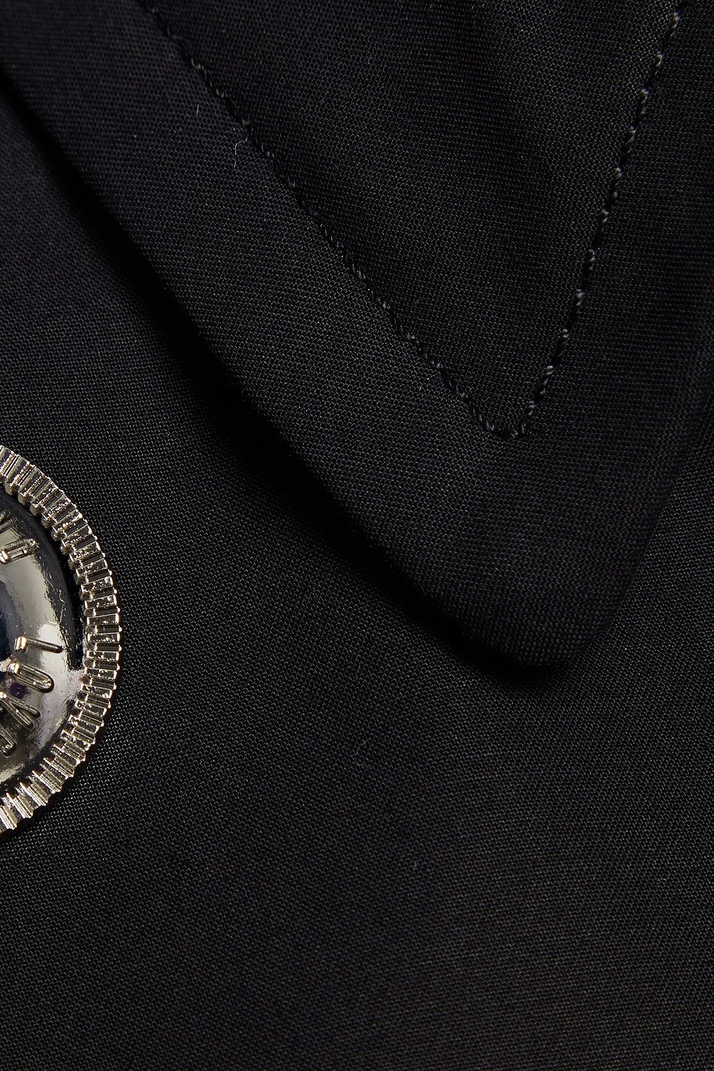 LOVE MOSCHINO Button-embellished cotton-gabardine jacket