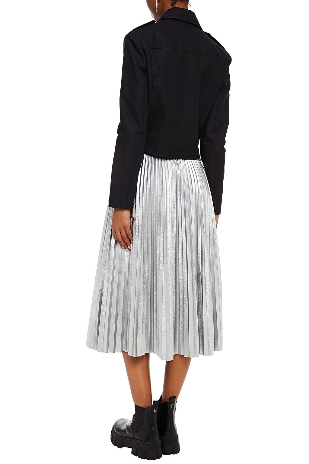 LOVE MOSCHINO Button-embellished cotton-gabardine jacket