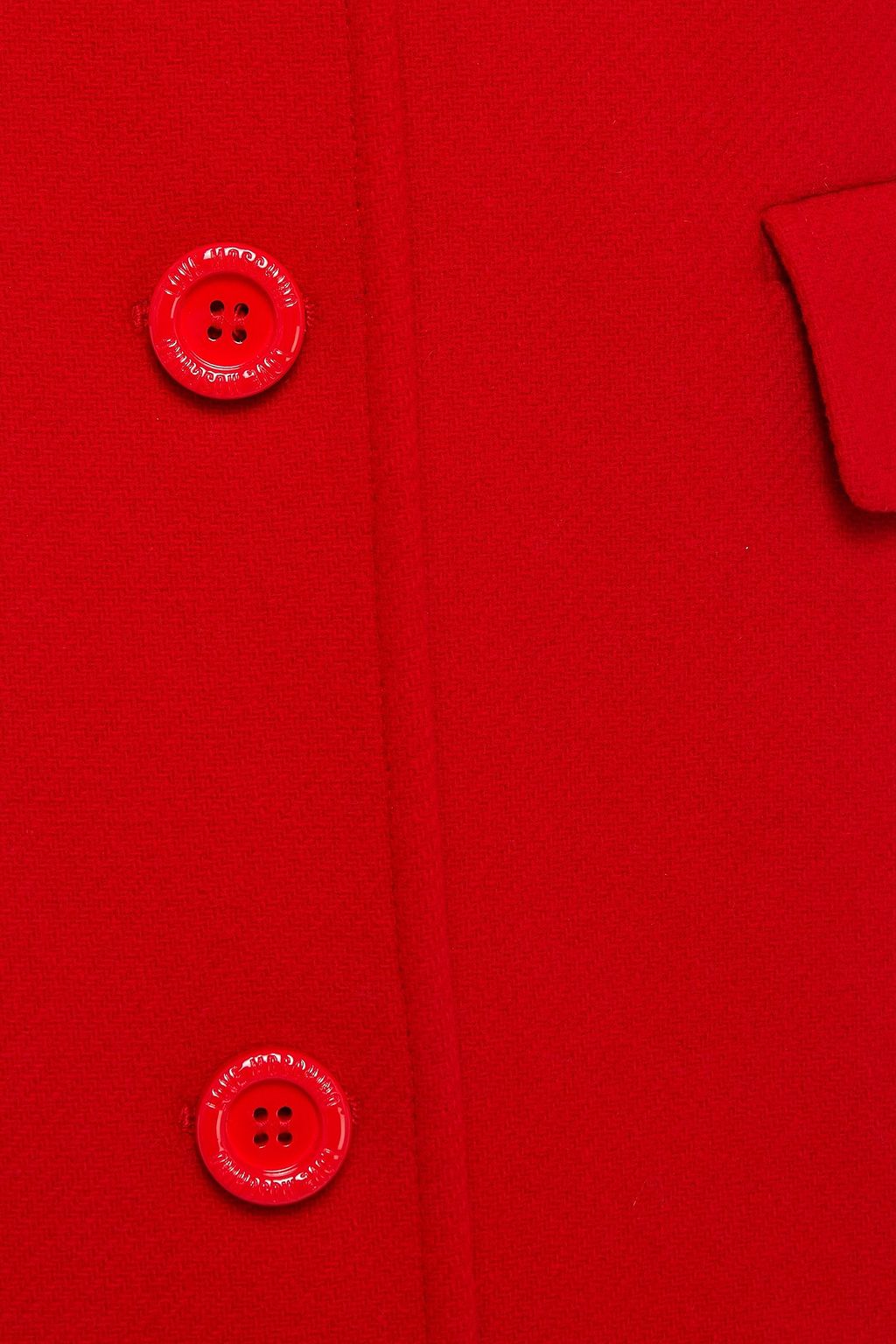 LOVE MOSCHINO Crystal-embellished wool-blend twill coat