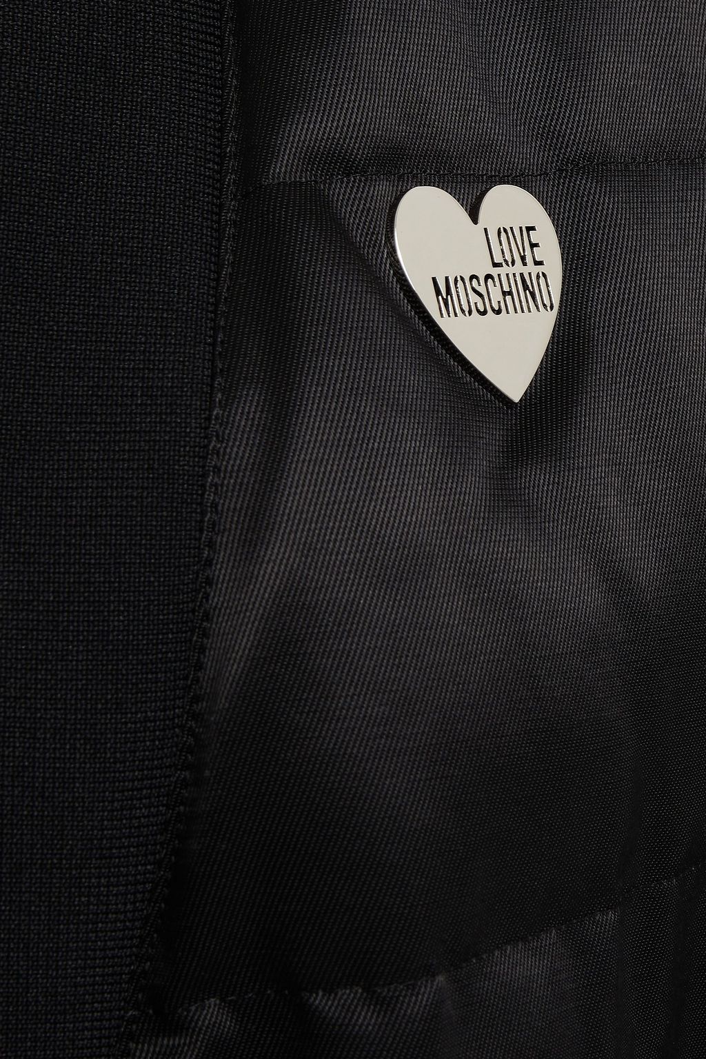 LOVE MOSCHINO Quilted cotton-blend satin-twill coat