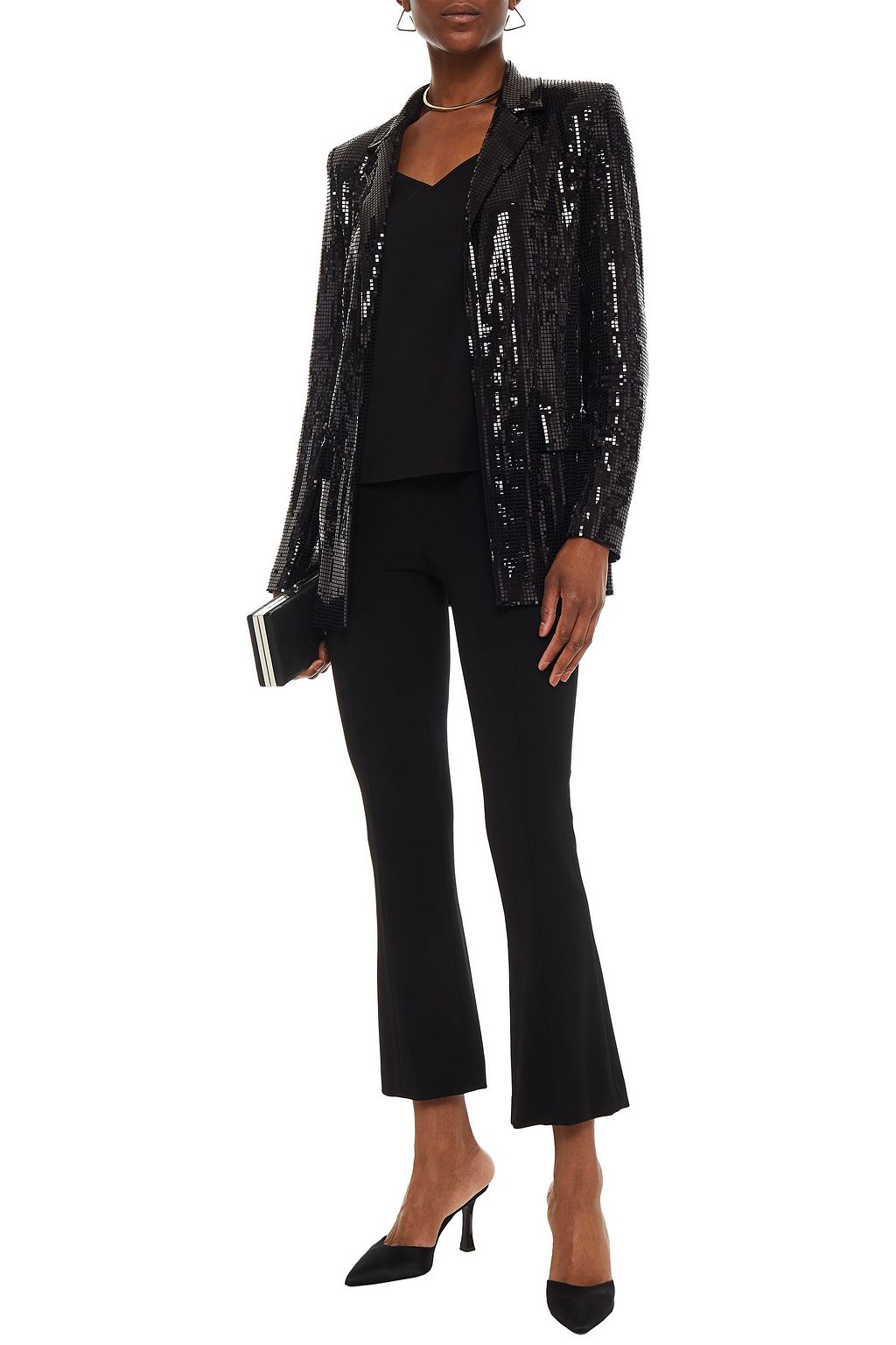 LOVE MOSCHINO Sequined jersey blazer
