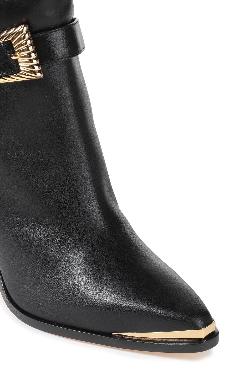 ALBERTA FERRETTI Buckle-embellished leather boots