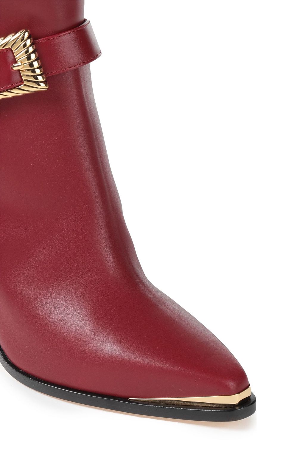 ALBERTA FERRETTI Buckle-embellished leather boots