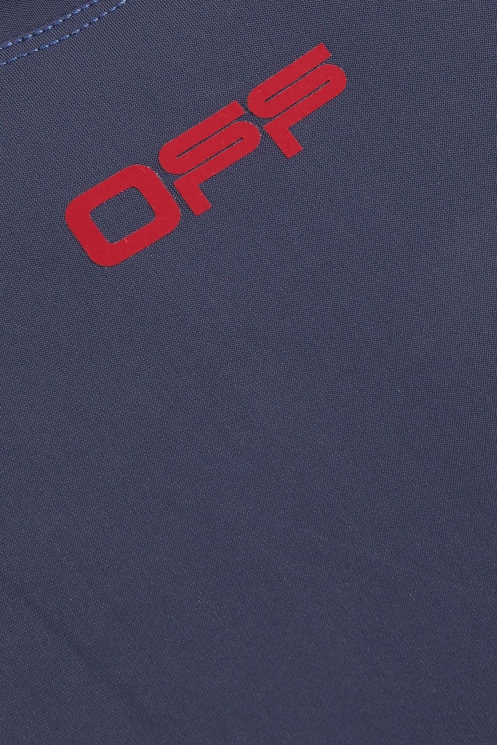 OFF-WHITE™ Cropped logo-print stretch top