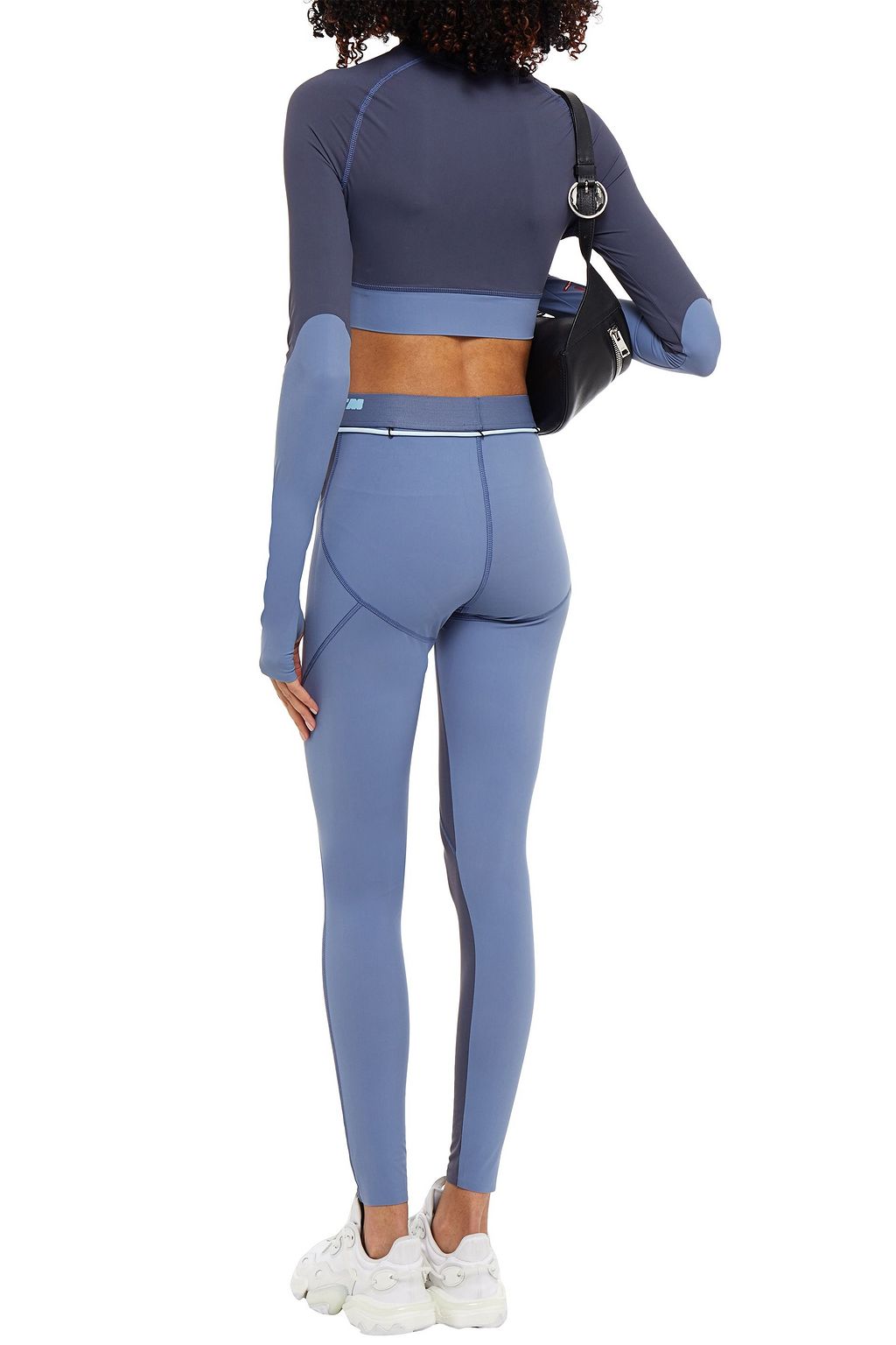 OFF-WHITE™ Cropped logo-print stretch top