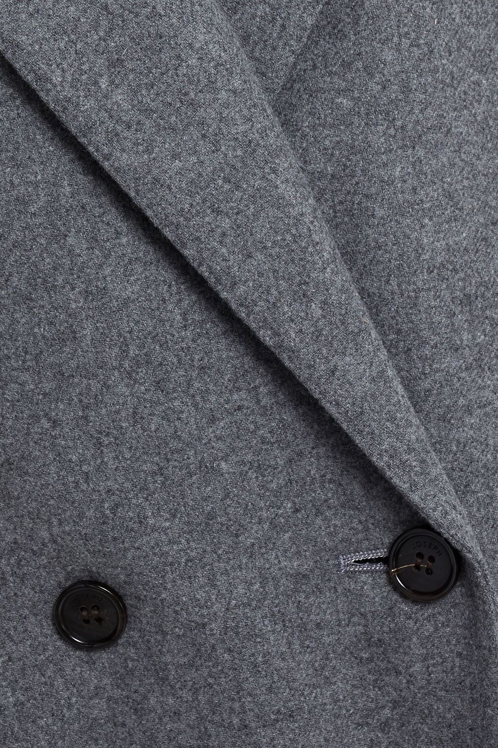 JOSEPH Double-breasted mélange wool and silk-blend blazer