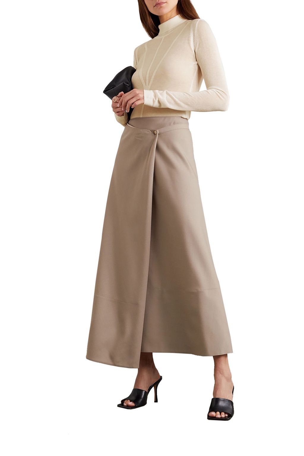 ALTUZARRA Reiko paneled knitted turtleneck sweater