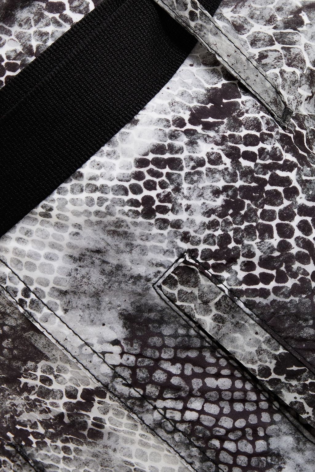 BEN TAVERNITI™ UNRAVEL PROJECT Belted snake-print shell tapered pants