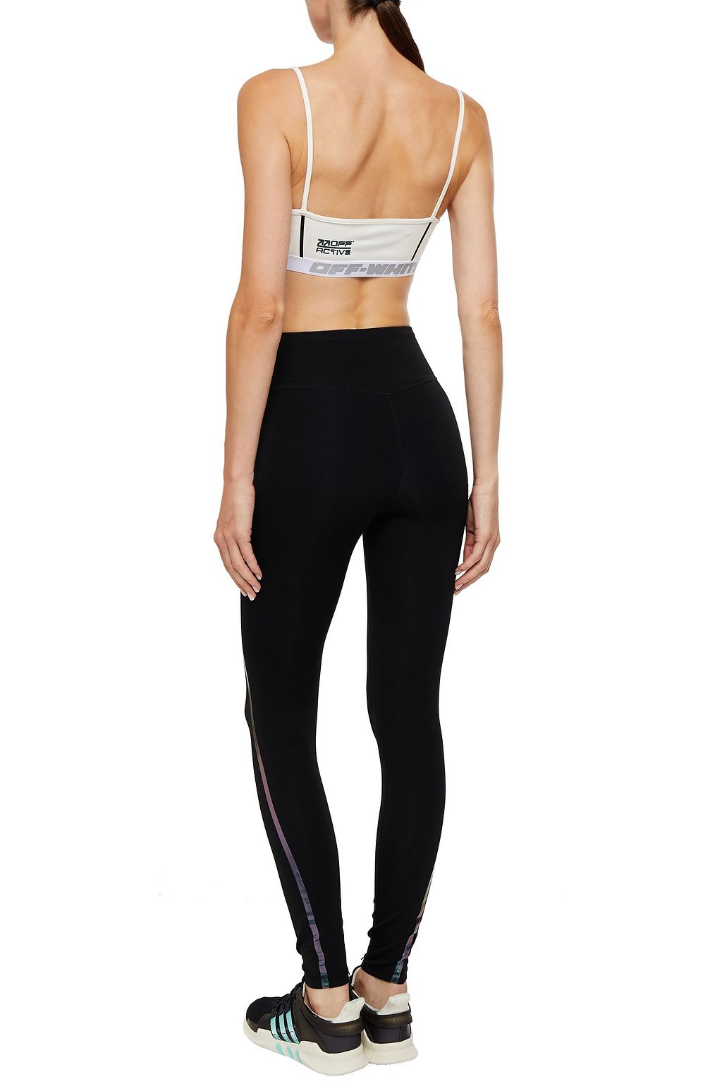 OFF-WHITE™ Printed stretch-jersey sports bra