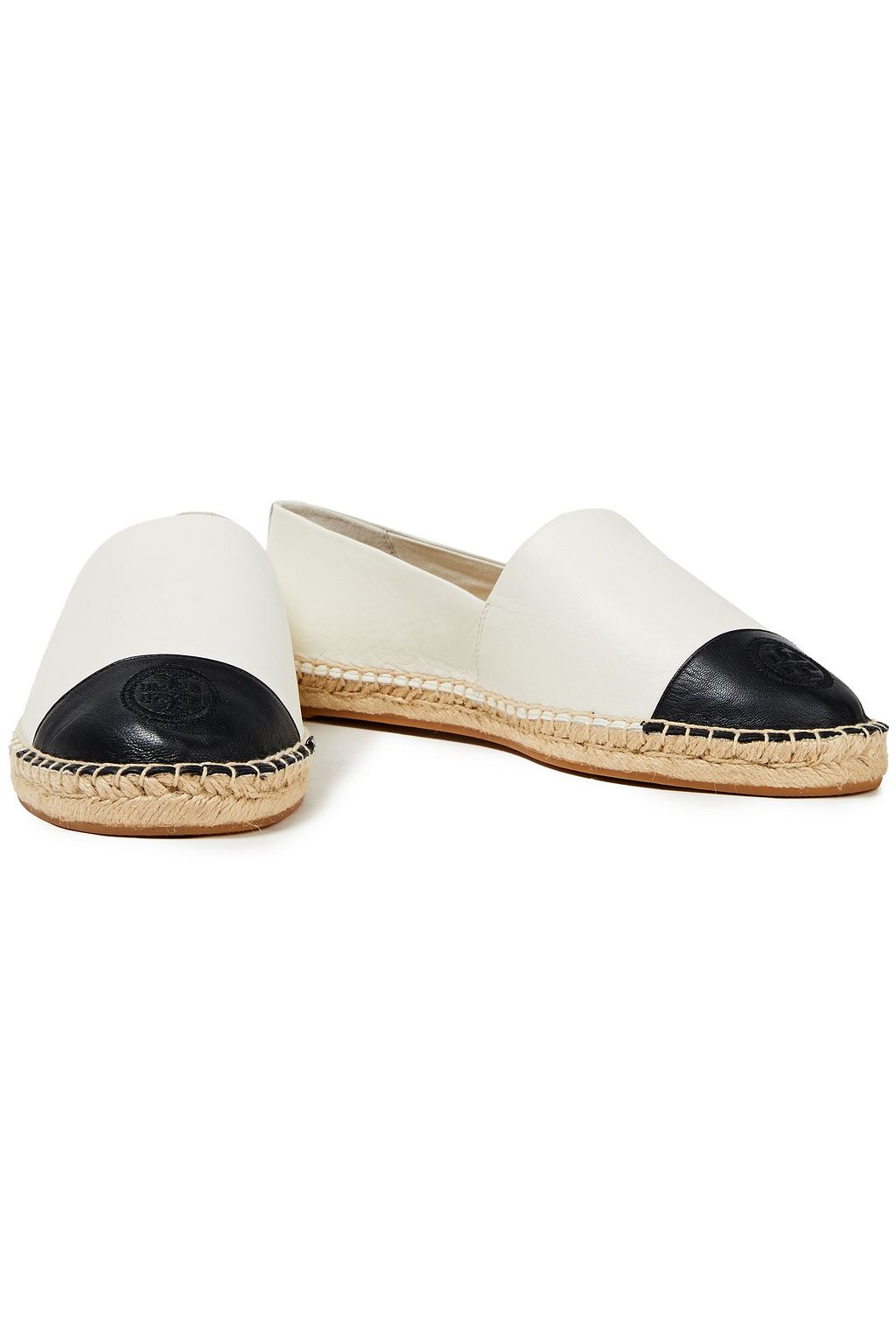 leather slip on espadrilles