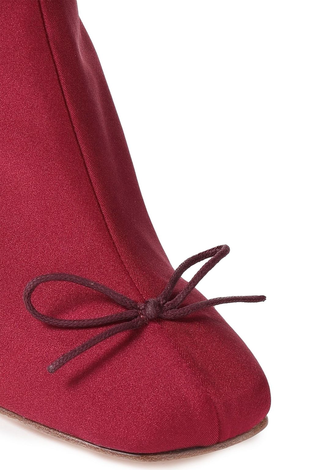 RED(V) Bow-detailed stretch-jersey sock boots