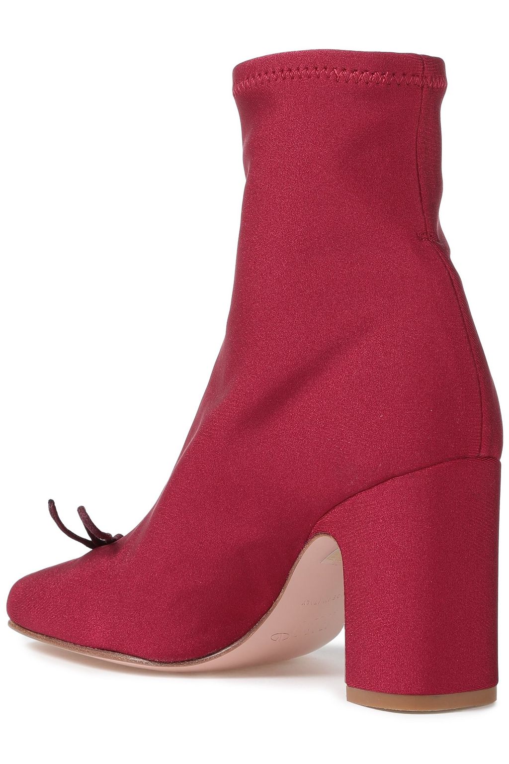 RED(V) Bow-detailed stretch-jersey sock boots