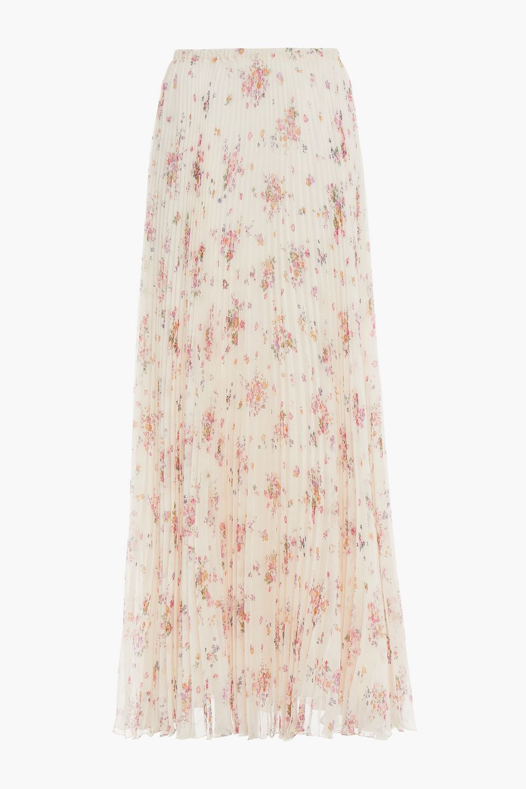 chiffon maxi skirt floral