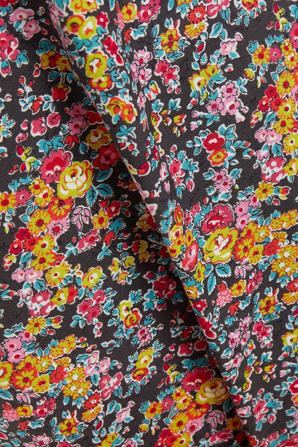 PHILOSOPHY DI LORENZO SERAFINI Wrap-effect floral-print cotton-blend poplin midi dress