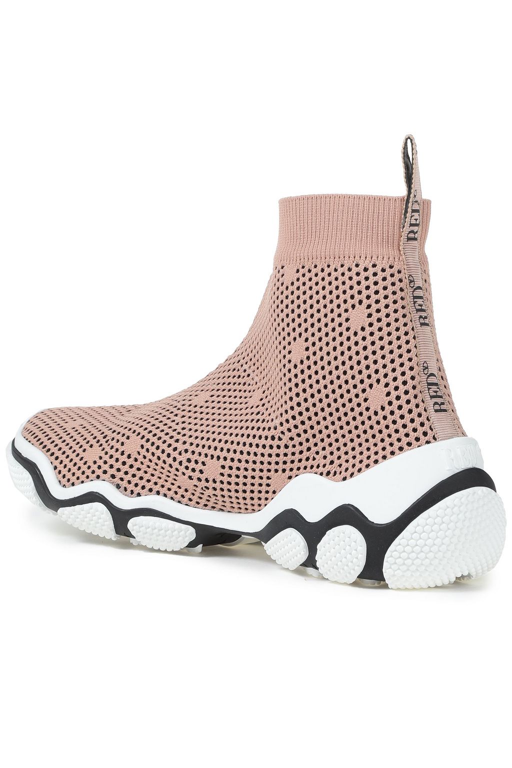 RED(V) Mesh high-top sneakers