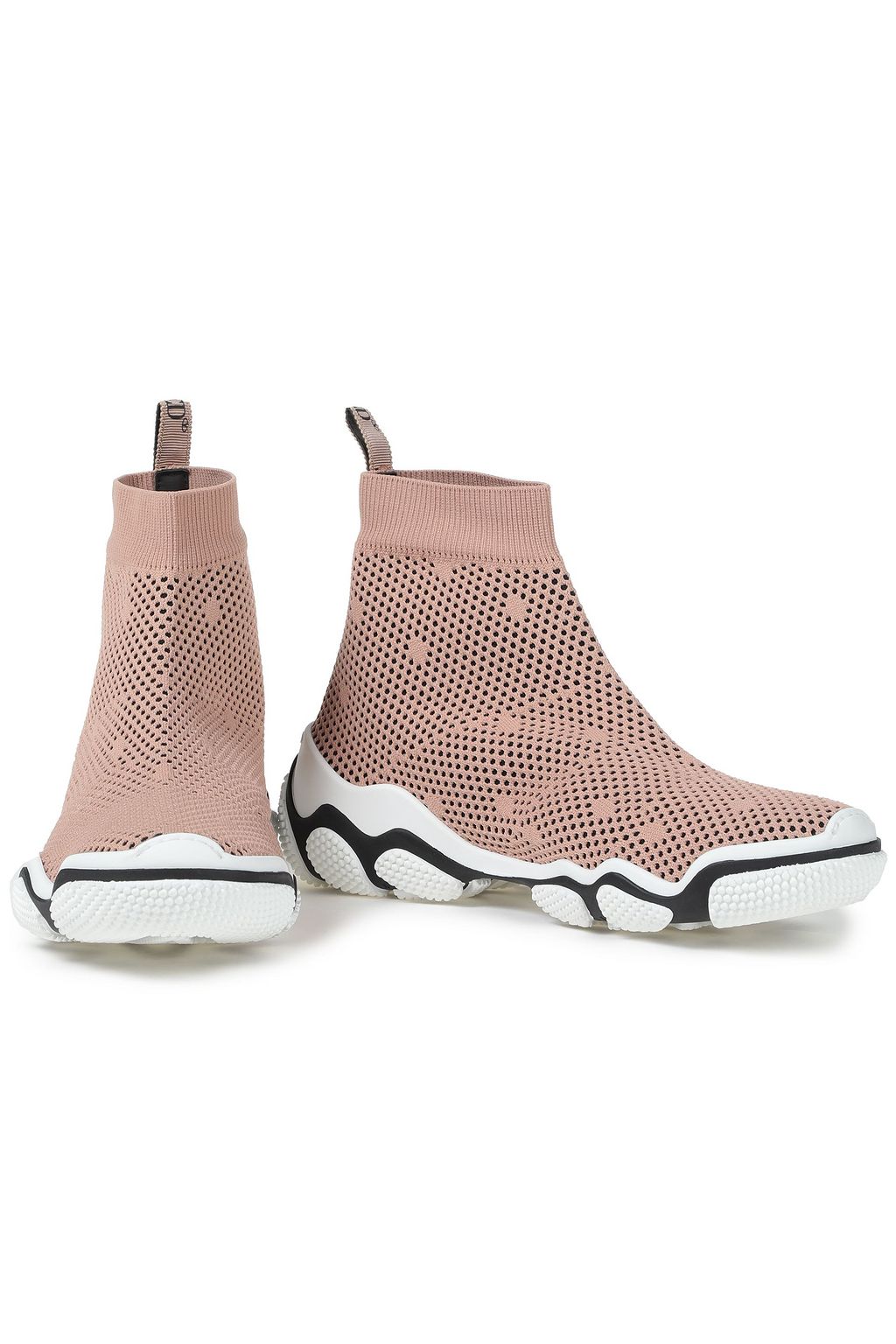 RED(V) Mesh high-top sneakers
