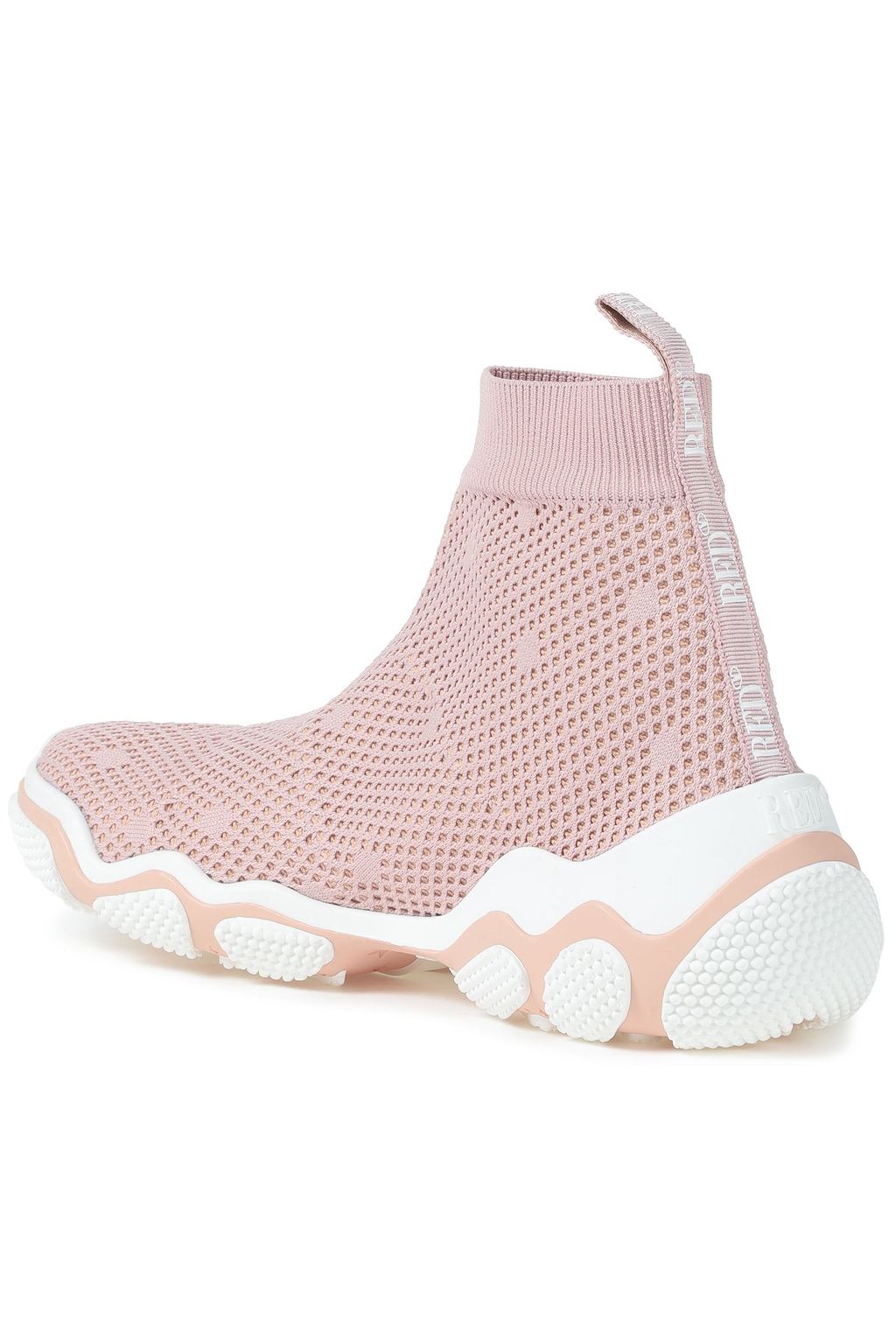 RED(V) Mesh high-top sneakers